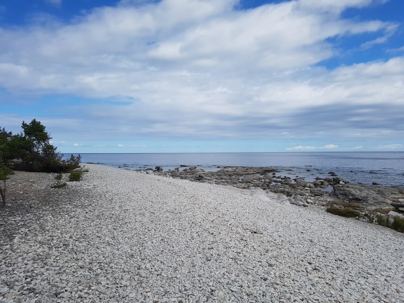 Stenstrand vid Östersjön